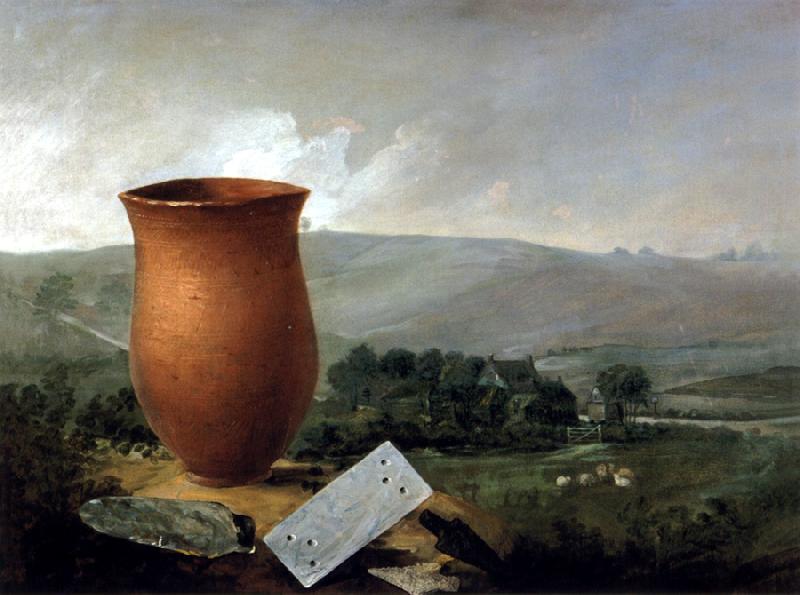Thomas Guest Grave Group from a Bell Barrow at Winterslow oil painting picture